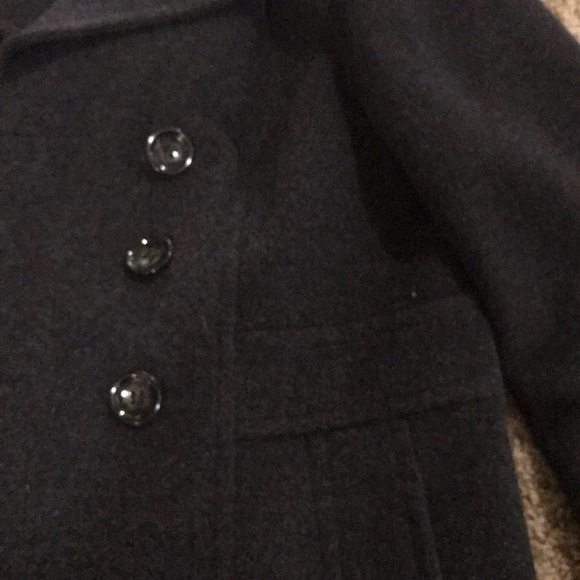 Classy Pea Coat with feminine flare to the back. - Picture 3 of 6